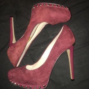COPY - Michael Kors Suede w Gold Stud Detail Pumps